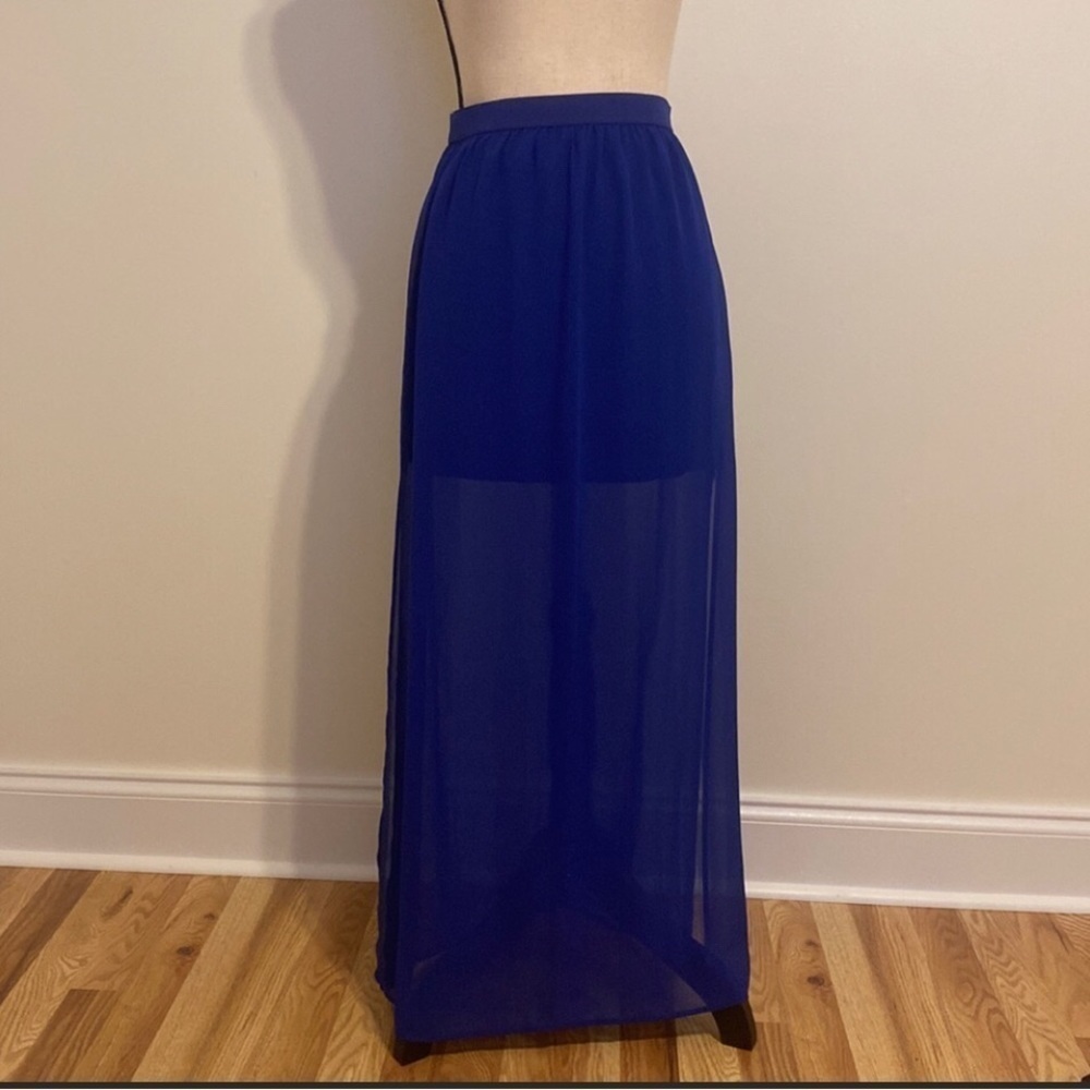 NWT! Blue H&M Divided Maxi Skirt- Size 4 🚥